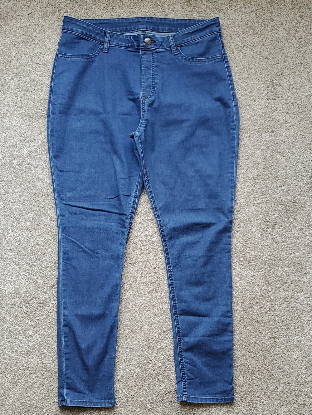 Rider's By Lee Pull On Stretchy Denim Skinny Jeans Women's Large
